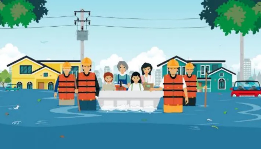 ilustrasi banjir rob